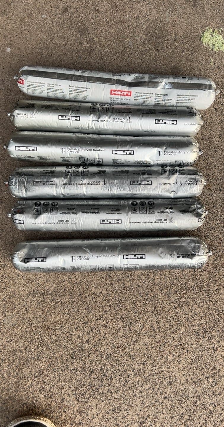 Hilti Polyurethane Acrylic Sealant Cartridges - Bulk Lot