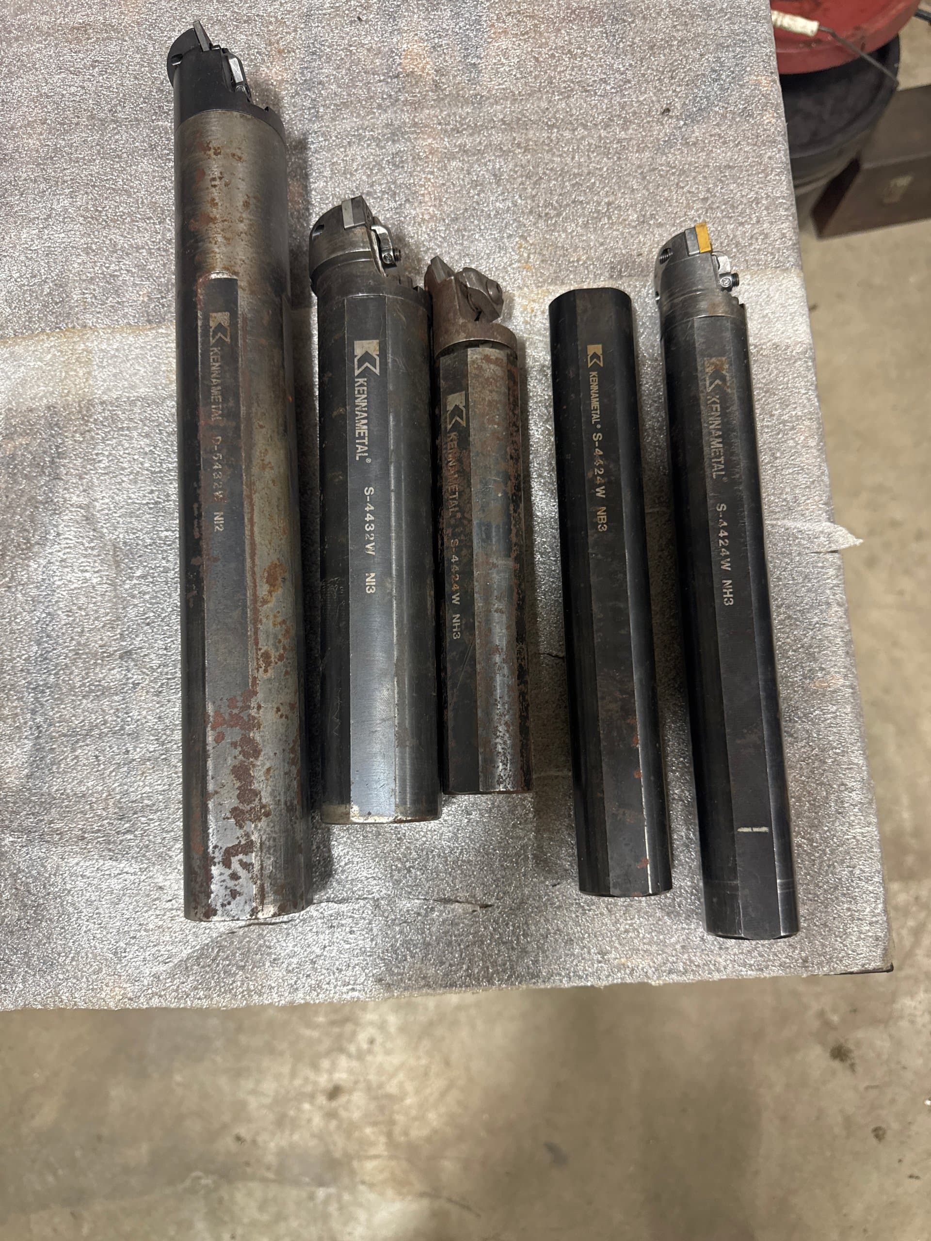Lot of 5 Kennametal indexable boring bars