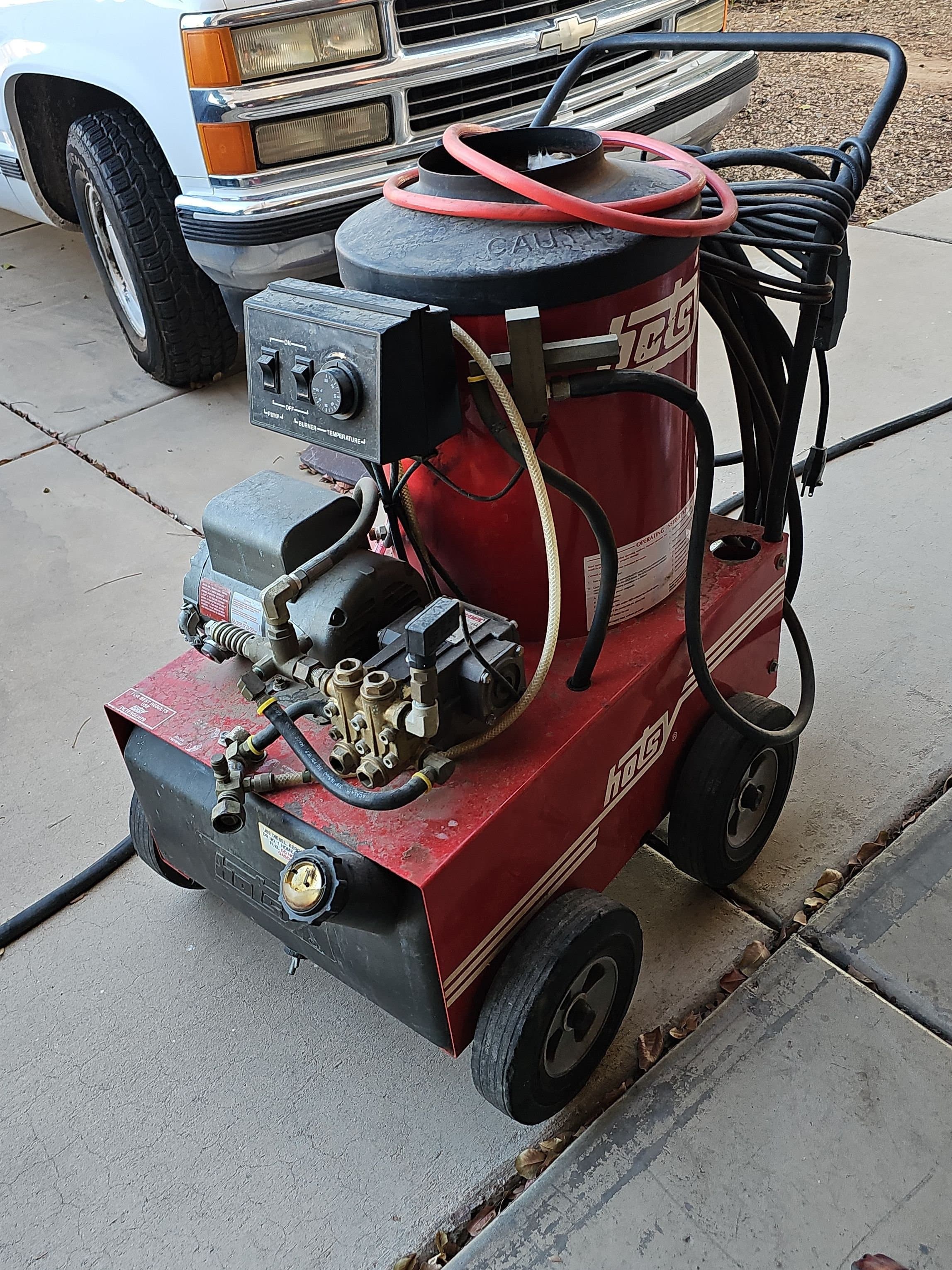 Hotsy hot water pressure washer cart photo 2