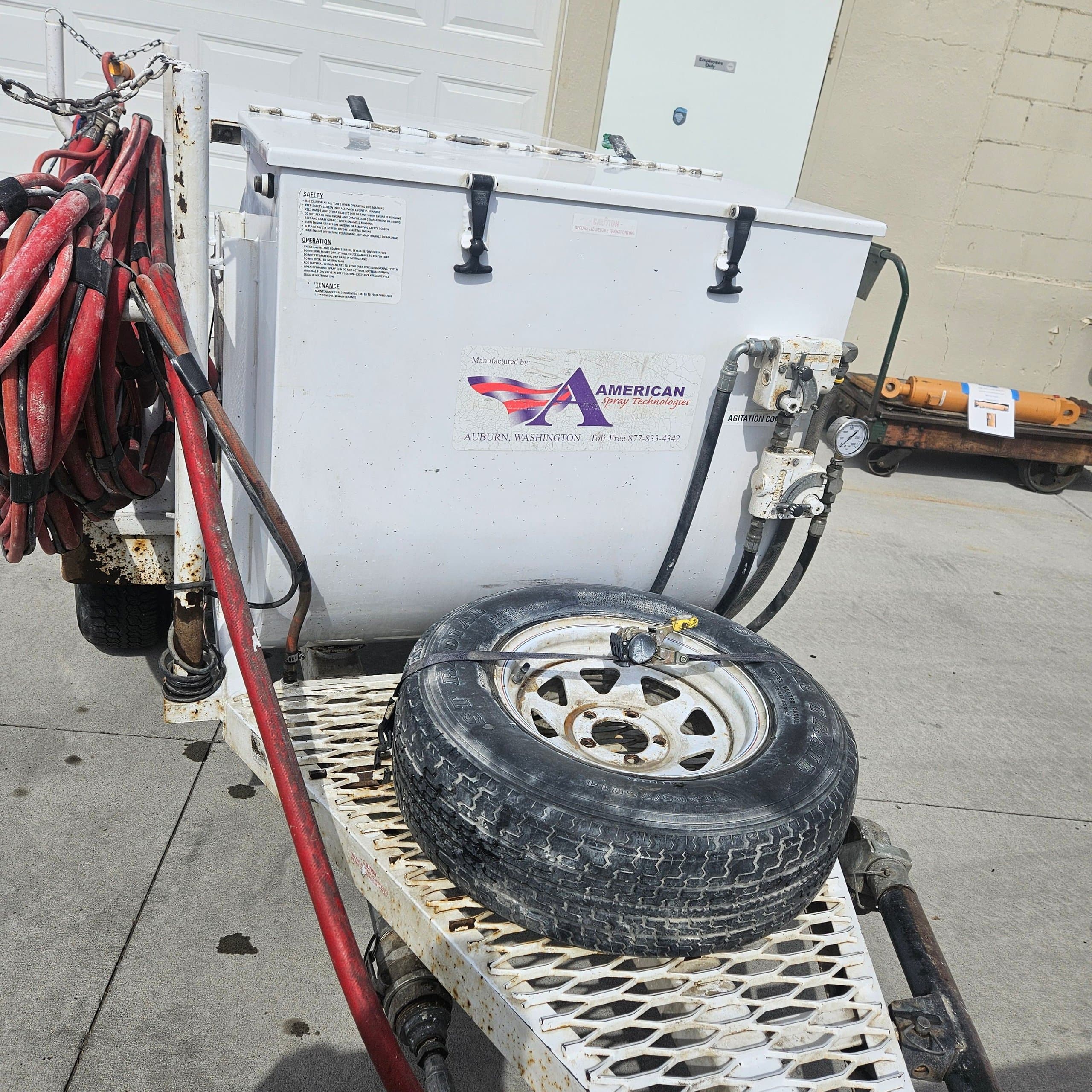 2001 American Spray Technologies Spray-Tek 150-1G trailer-mounted spray rig photo 2