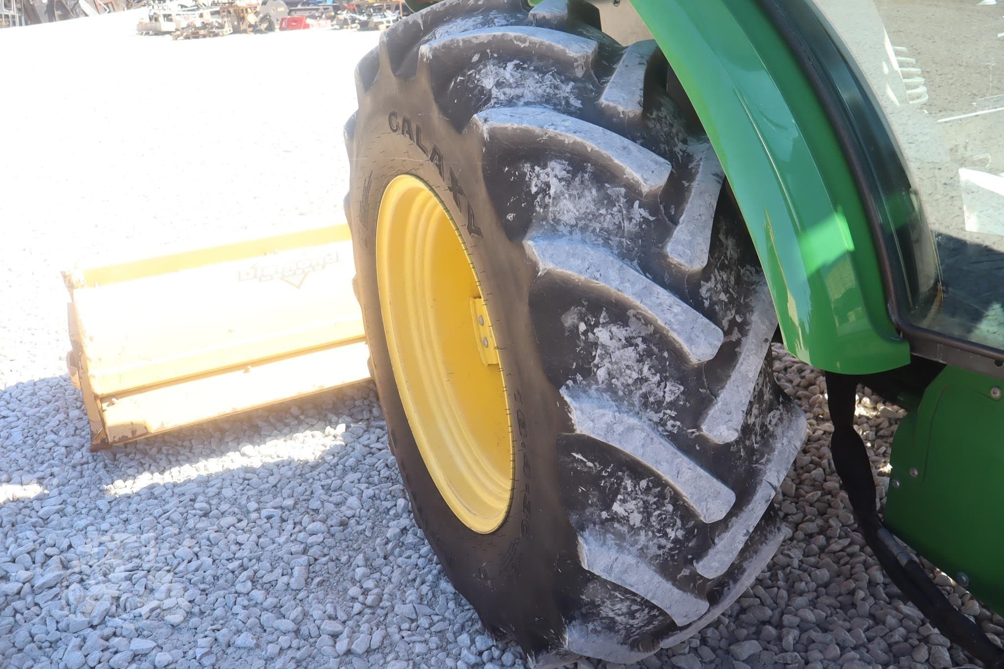 460-HOUR DEERE 5100E CAB TRACTOR WITH SIDE AND REAR FLAIL MOWERS photo 10